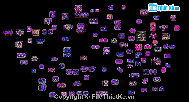 100 file autocad bố trí mặt bằng công trình kiến trúc mẫu - Ảnh 2
